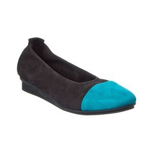Arche Ninage Leather Flat, Black